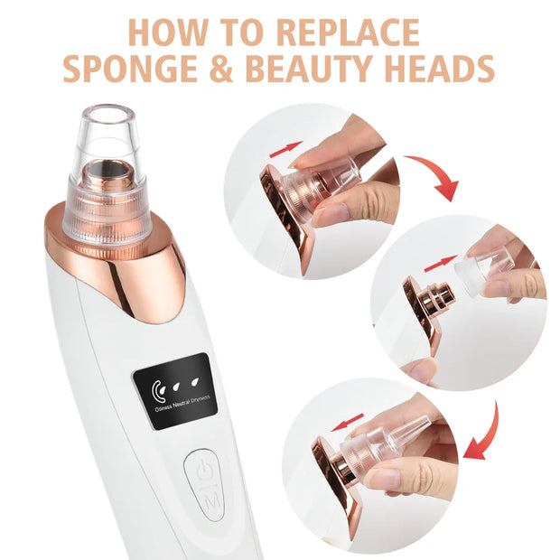 Easy to use electric blackhead remover