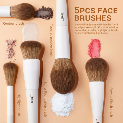 Affordable and Crafted finest materials synthetic makeup brush set